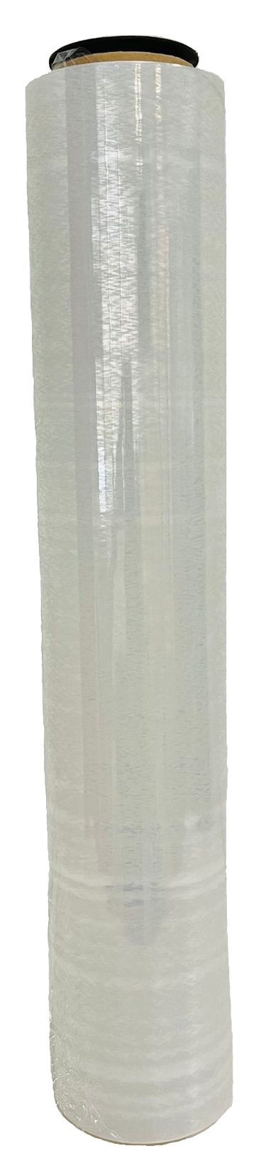 Cylinder wrapped in plastic with a hose and packing materials.